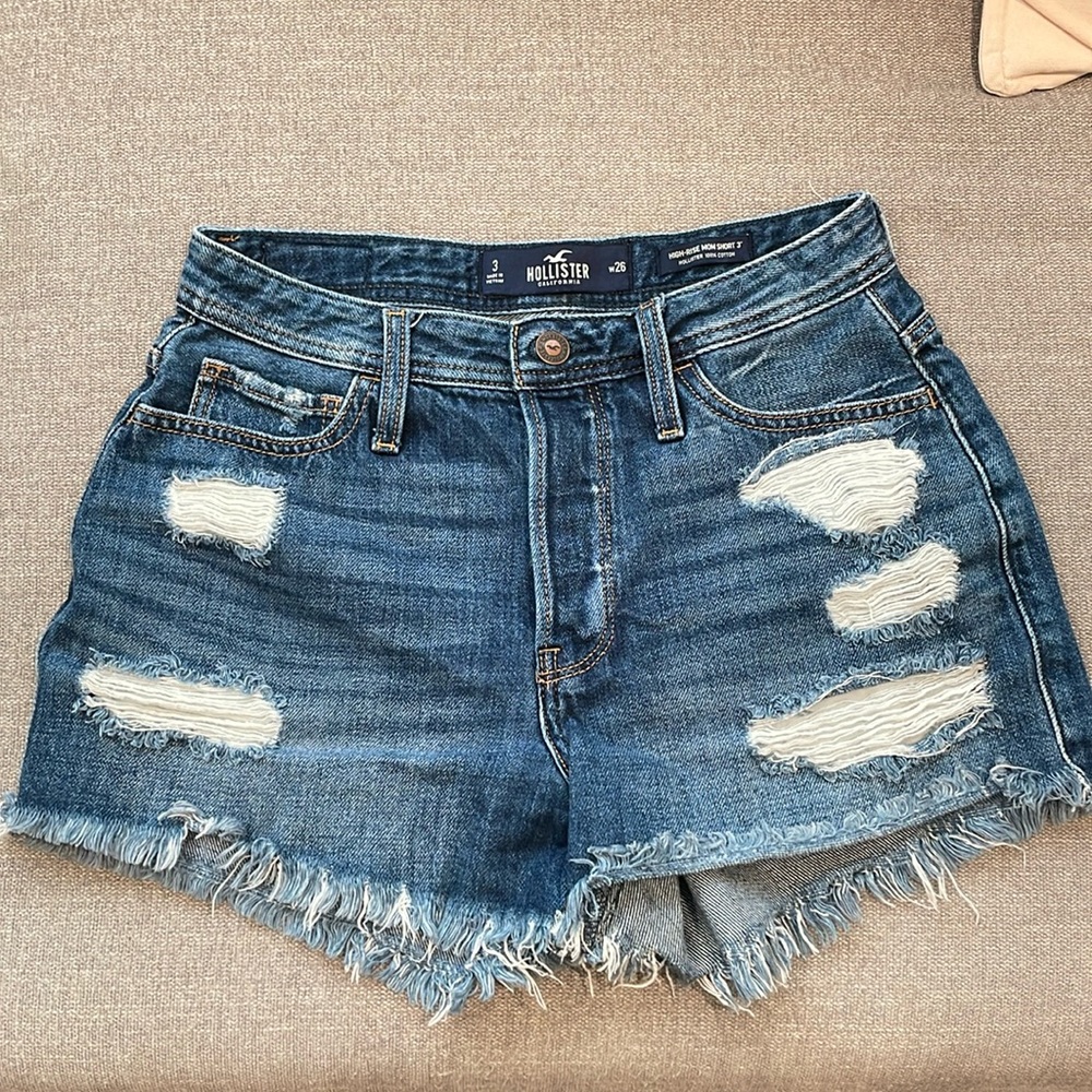 Hollister Denim shorts - high rise mom short  - size 3